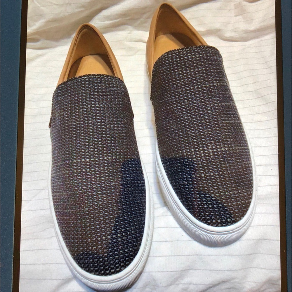 Donald/Pliner ALBIN Sneaker Navy Raffia Size 10